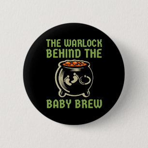 Badge Rond 5 Cm Le Démoniste Derrière Le Costume D'Halloween