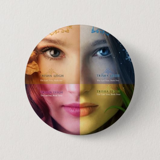 Badge Rond 5 Cm Le dernier bouton de couverture d'année ! (Devant)