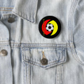 Badge Rond 5 Cm le deutschland Fussball 2010 (En situation)