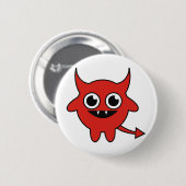 Badge Rond 5 Cm Le diable mignon (Devant & derrière)