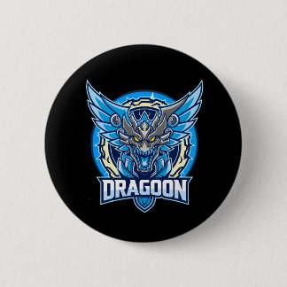 Badge Rond 5 Cm Le Dragoon Azur - Édition Héritage de la Tempête d
