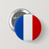 Badge Rond 5 Cm Le drapeau de la France (Devant & derrière)