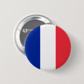 Badge Rond 5 Cm Le drapeau de la France (Devant & derrière)