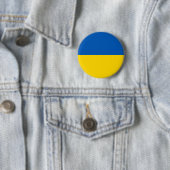 Badge Rond 5 Cm Le drapeau de l'Ukraine (En situation)