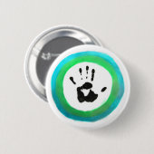 Badge Rond 5 Cm Le drapeau humain (Devant & derrière)