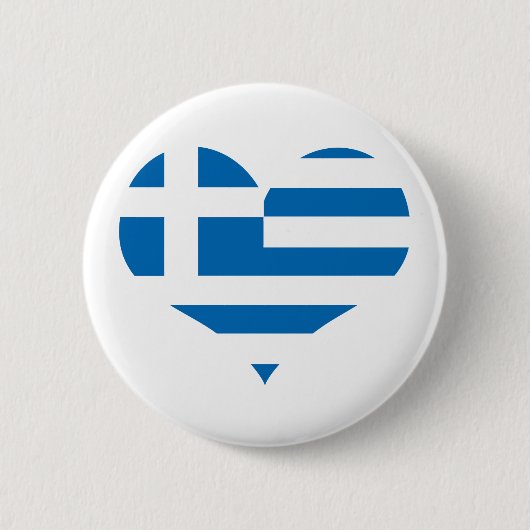 Badge Rond 5 Cm Le drapeau national de la Grèce (Devant)