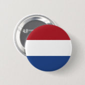 Badge Rond 5 Cm Le drapeau néerlandais (Devant & derrière)