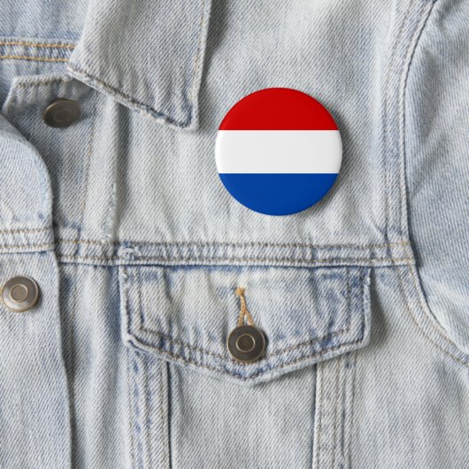Badge Rond 5 Cm Le drapeau néerlandais (En situation)