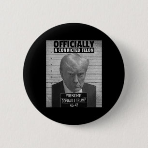 Badge Rond 5 Cm Le Drôle Président Trump Est Officiellement Une Fé