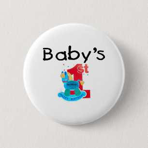 Badge Rond 5 Cm Le ęr joyeux anniversaire du bébé