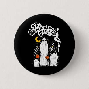 Badge Rond 5 Cm Le fantôme du cimetière des dossiers paranormal
