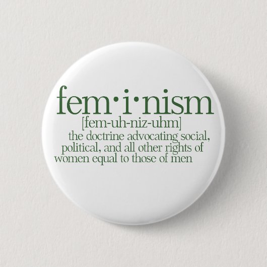 Badge Rond 5 Cm Le féminisme défini (Devant)