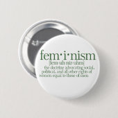 Badge Rond 5 Cm Le féminisme défini (Devant & derrière)