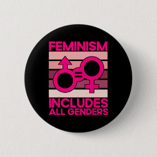 Badge Rond 5 Cm Le féminisme inclut tous les sexes