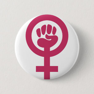 Badge Rond 5 Cm Le féminisme pour la victoire