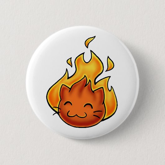 Badge Rond 5 Cm Le feu de Fox (Devant)