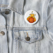 Badge Rond 5 Cm Le feu de Fox (En situation)
