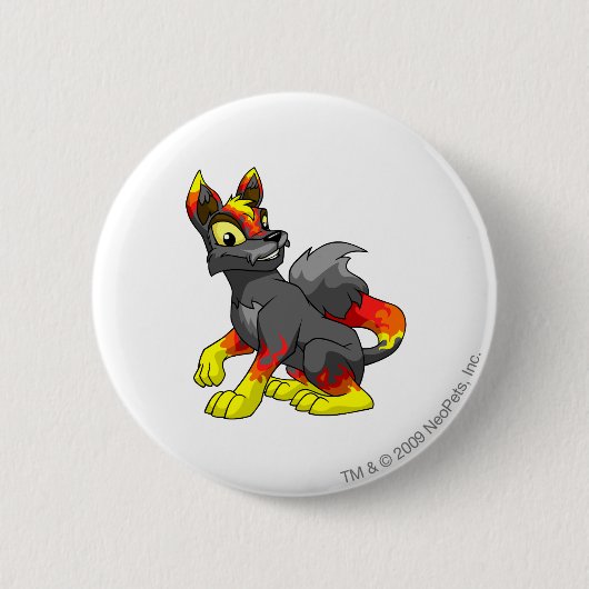 Badge Rond 5 Cm Le feu de Lupe (Devant)