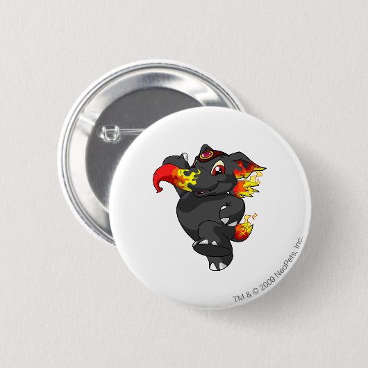Badge Rond 5 Cm Le feu d'Elephante (Devant & derrière)