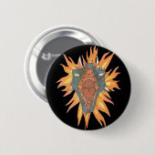 Badge Rond 5 Cm Le feu du dragon (Devant & derrière)