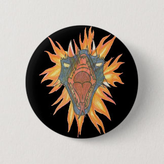Badge Rond 5 Cm Le feu du dragon