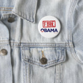 Badge Rond 5 Cm Le feu Obama (En situation)