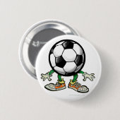 Badge Rond 5 Cm Le football (Devant & derrière)