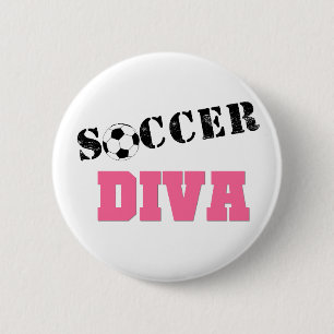 Badge Rond 5 Cm Le football de diva