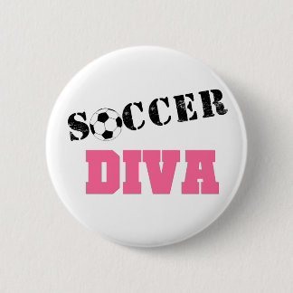 Badge Rond 5 Cm Le football de diva