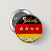 Badge Rond 5 Cm Le football de l'Allemagne (Devant & derrière)