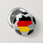 Badge Rond 5 Cm Le football de l'Allemagne (Devant & derrière)