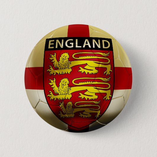 Badge Rond 5 Cm Le football de l'Angleterre (Devant)