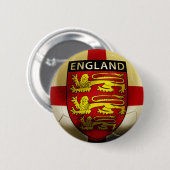 Badge Rond 5 Cm Le football de l'Angleterre (Devant & derrière)