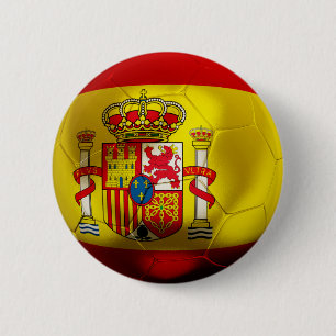 Badge Rond 5 Cm Le football de l'Espagne