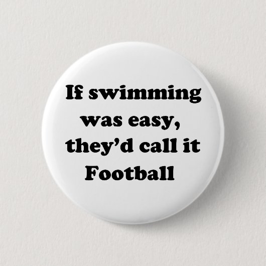 Badge Rond 5 Cm Le football de natation (Devant)