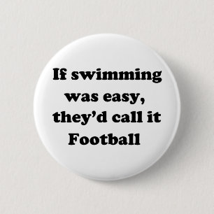 Badge Rond 5 Cm Le football de natation
