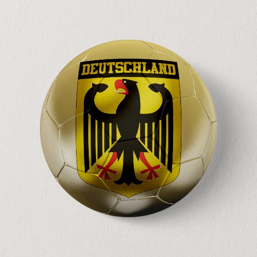 Badge Rond 5 Cm Le football du Deutschland (Devant)