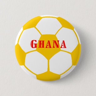 Badge Rond 5 Cm Le football du Ghana
