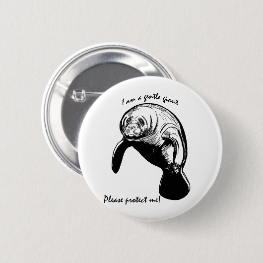 Badge Rond 5 Cm Le Géant Doux ! (Devant & derrière)