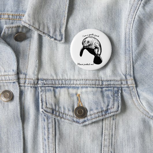 Badge Rond 5 Cm Le Géant Doux ! (En situation)