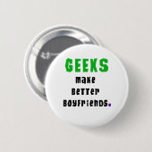 Badge Rond 5 Cm Le geeks fait de meilleurs amis (Devant & derrière)