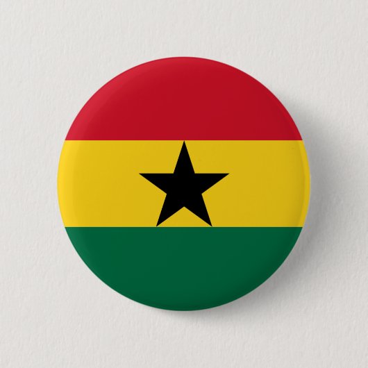 Badge Rond 5 Cm le Ghana (Devant)