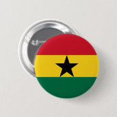 Badge Rond 5 Cm le Ghana (Devant & derrière)
