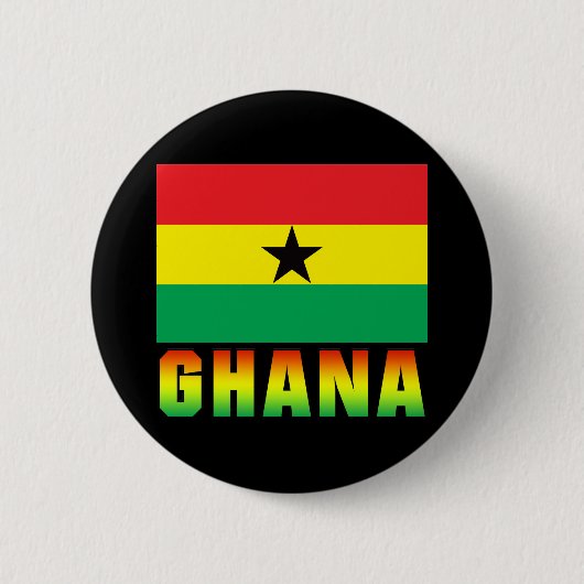 Badge Rond 5 Cm Le Ghana (Devant)