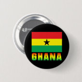 Badge Rond 5 Cm Le Ghana (Devant & derrière)
