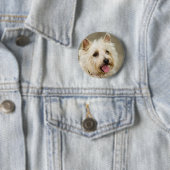 Badge Rond 5 Cm Le gingembre sourit goupille (En situation)