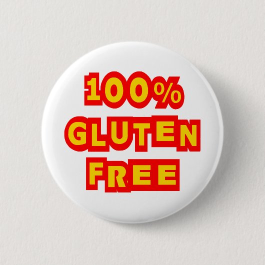 Badge Rond 5 Cm Le gluten 100% libèrent (Devant)