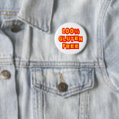 Badge Rond 5 Cm Le gluten 100% libèrent (En situation)