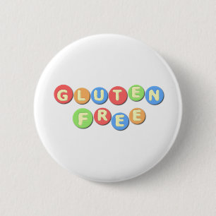 Badge Rond 5 Cm Le gluten libèrent coeliaque