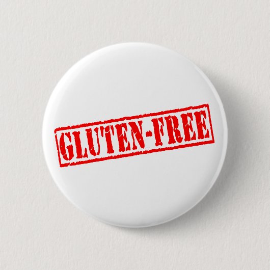Badge Rond 5 Cm Le gluten libèrent le timbre (Devant)